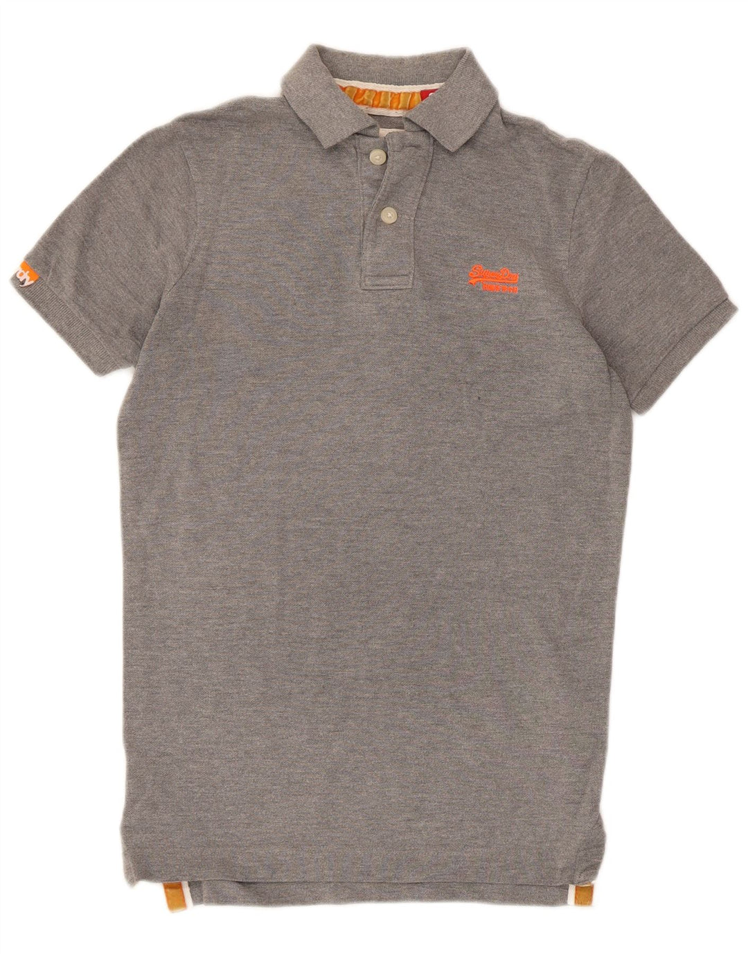 Polo da uomo Superdry Small in cotone grigio