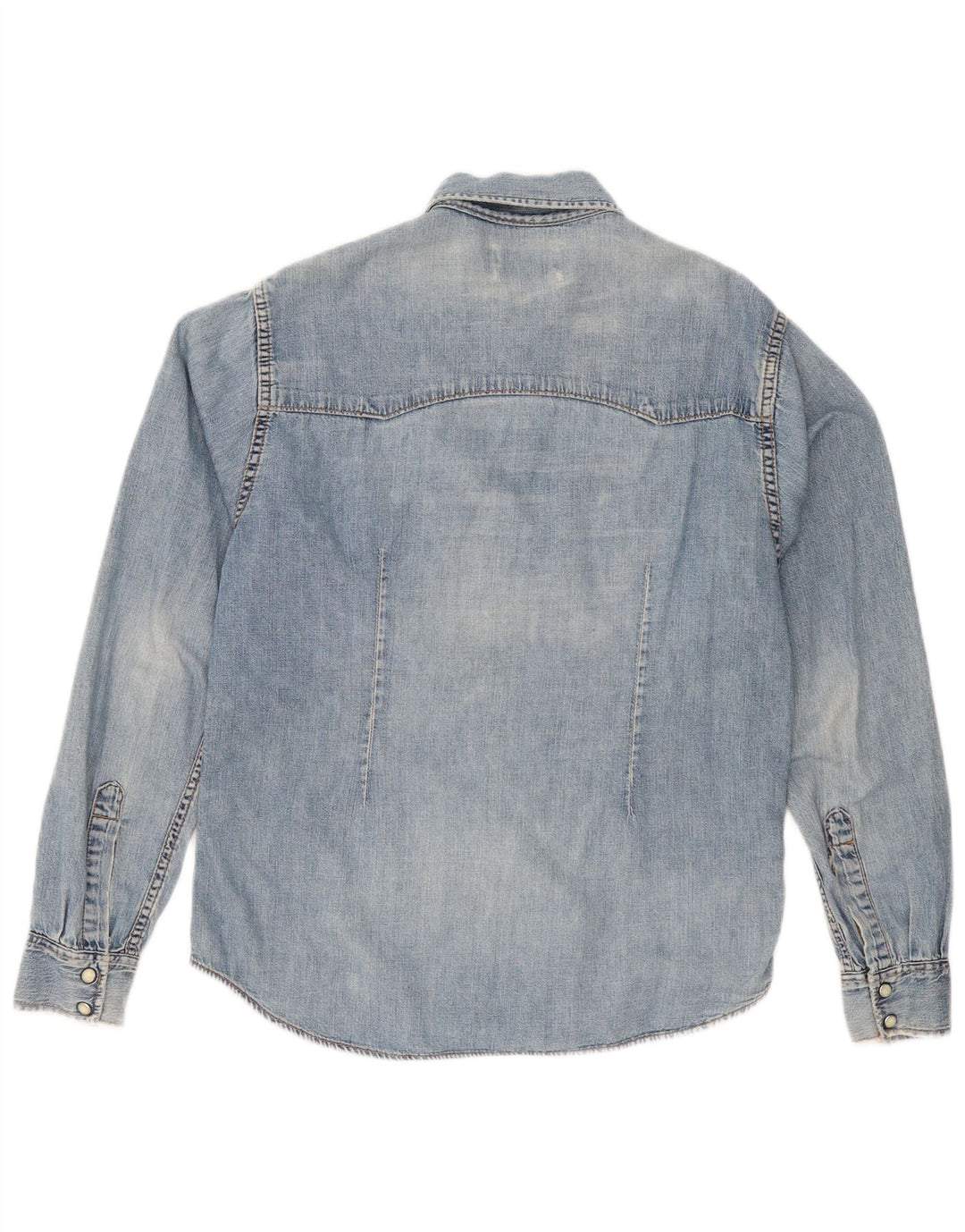 Camicia in denim da donna Lee UK 16 grande cotone blu