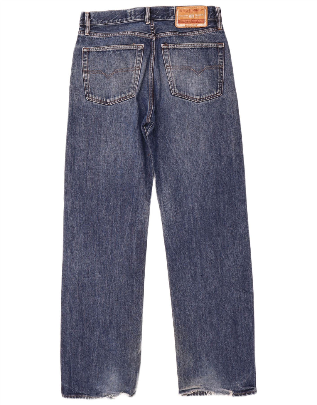 Jeans dritti da uomo Diesel W32 L32 in cotone blu