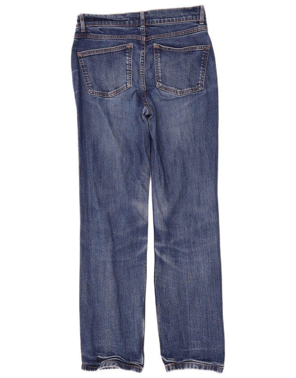 Jeans dritti da donna Marks & Spencer UK 8 piccoli W26 L29 cotone blu