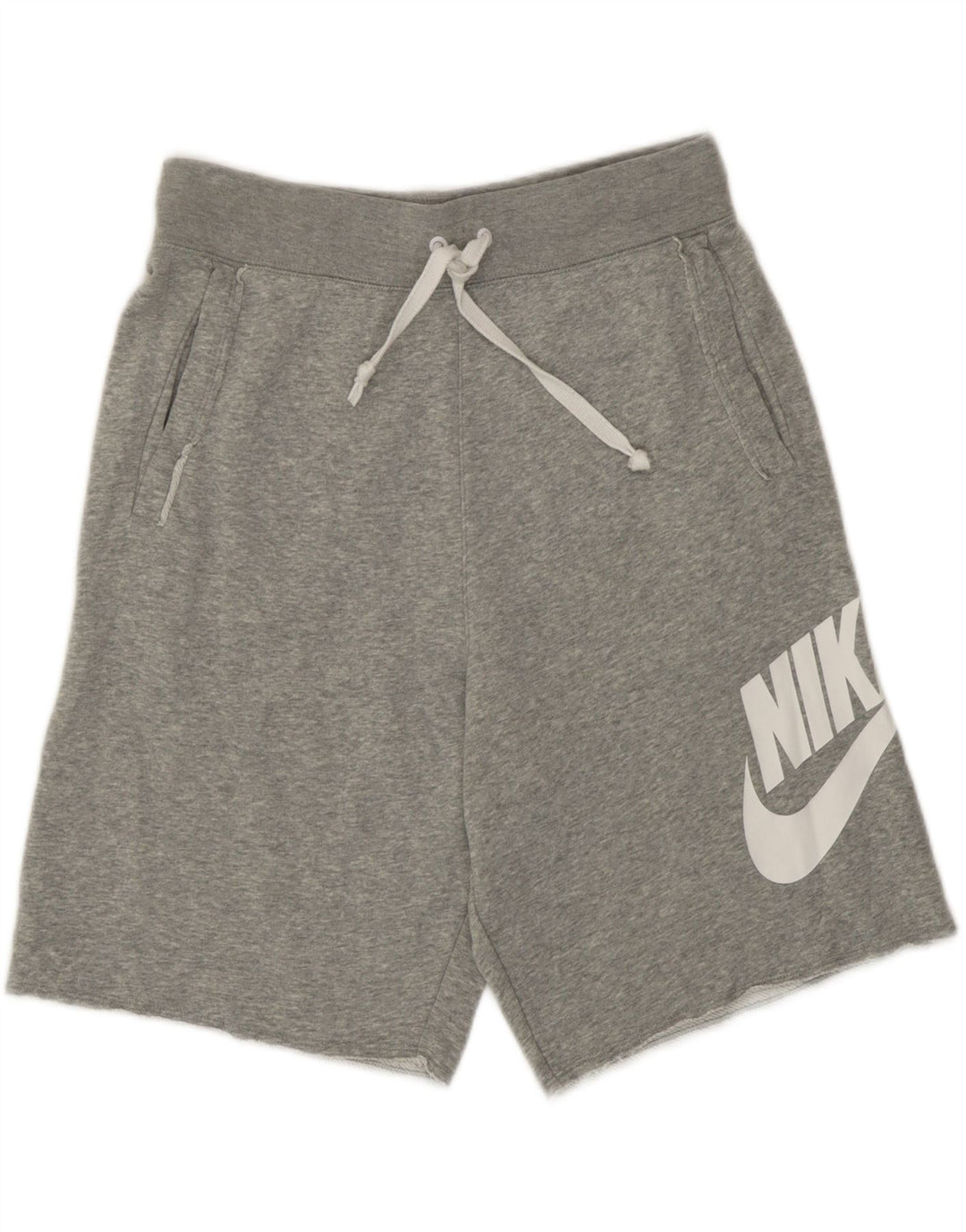 Pantaloncini sportivi Nike da uomo con grafica piccola in cotone grigio