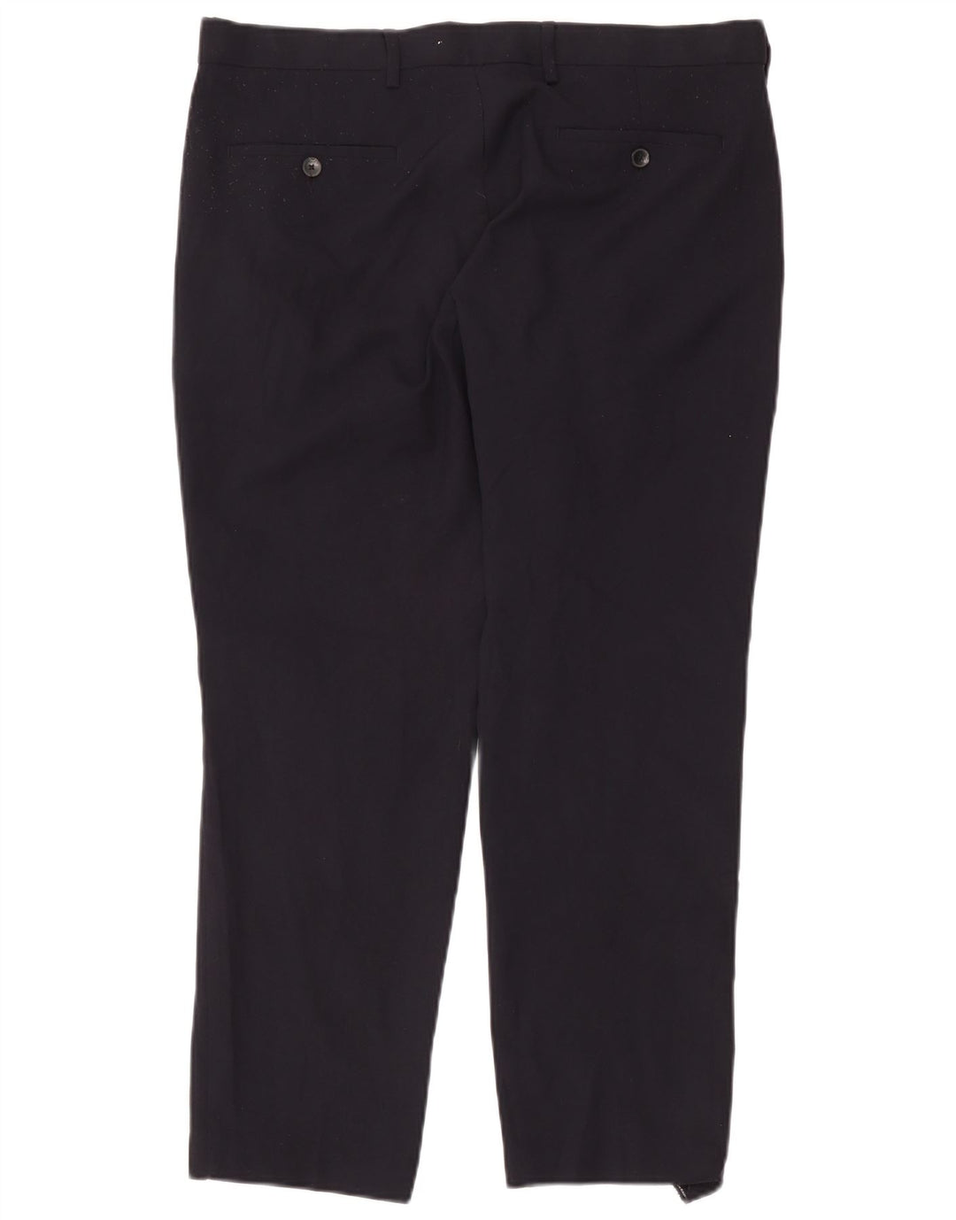 Pantaloni chino vestibilità regolare da uomo Marks & Spencer W36 L27 poliestere blu navy