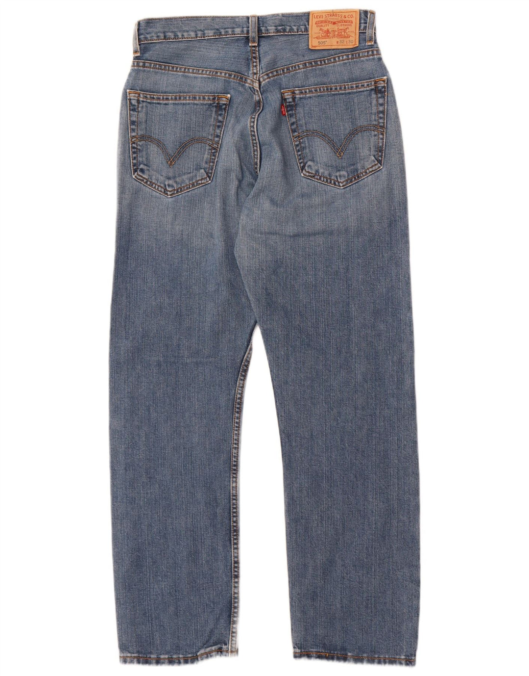 Jeans dritti da uomo Levi's 505 vestibilità regolare W32 L30 cotone blu
