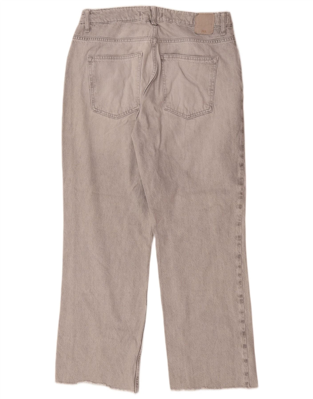 Jeans dritti da donna Zara EU 42 Large W32 L28 Cotone grigio