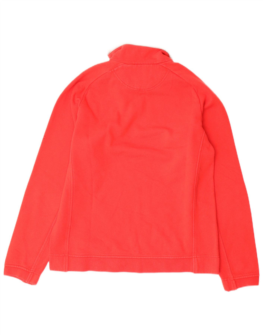 Felpa da donna con collo con zip CHAMPION, maglione UK 14, cotone rosso medio