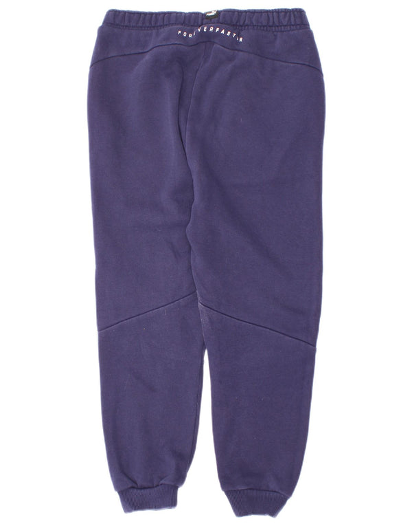 Pantaloni da tuta grafica da ragazzo Puma Joggers 7-8 anni in cotone blu navy