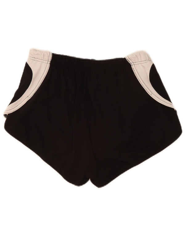 Asics Pantaloncini sportivi grafici da donna UK 12 Medium Nero Colourblock Poliestere