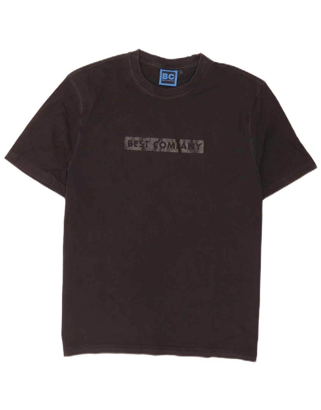 Maglietta grafica da uomo Best Company Top grande nera