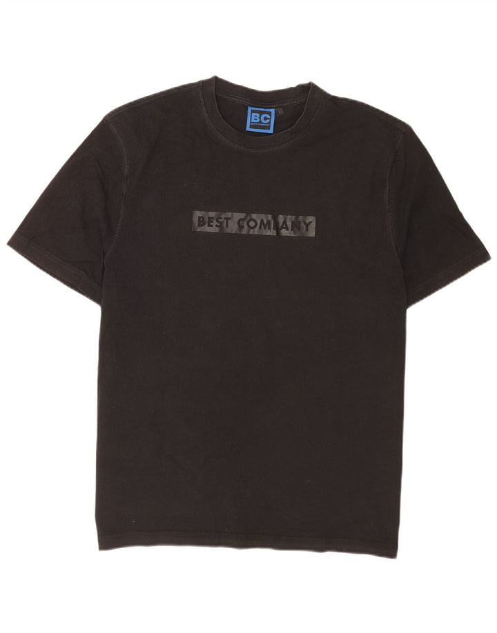 Maglietta grafica da uomo Best Company Top grande nera