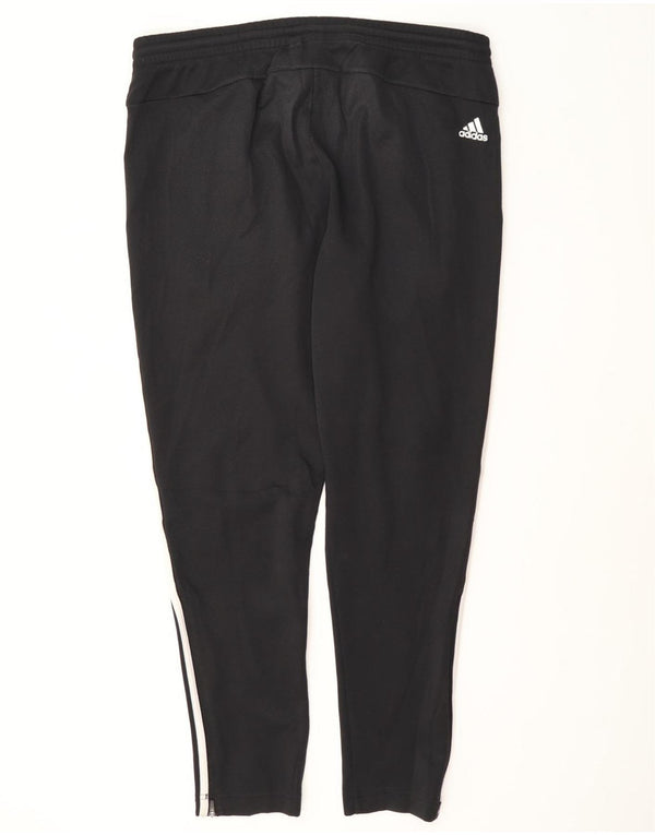 Pantaloni da tuta da uomo Adidas Large neri in poliestere
