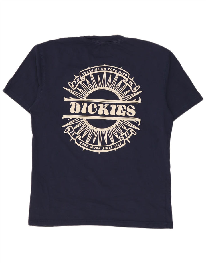 DICKIES T-shirt grafica da uomo Top piccola in cotone blu navy