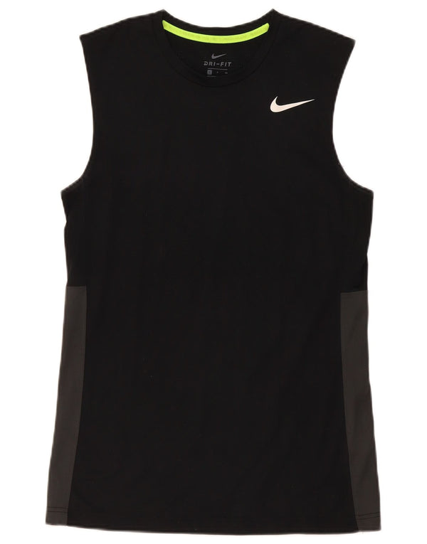 Canotta Nike Dri Fit da uomo Small Black Colourblock