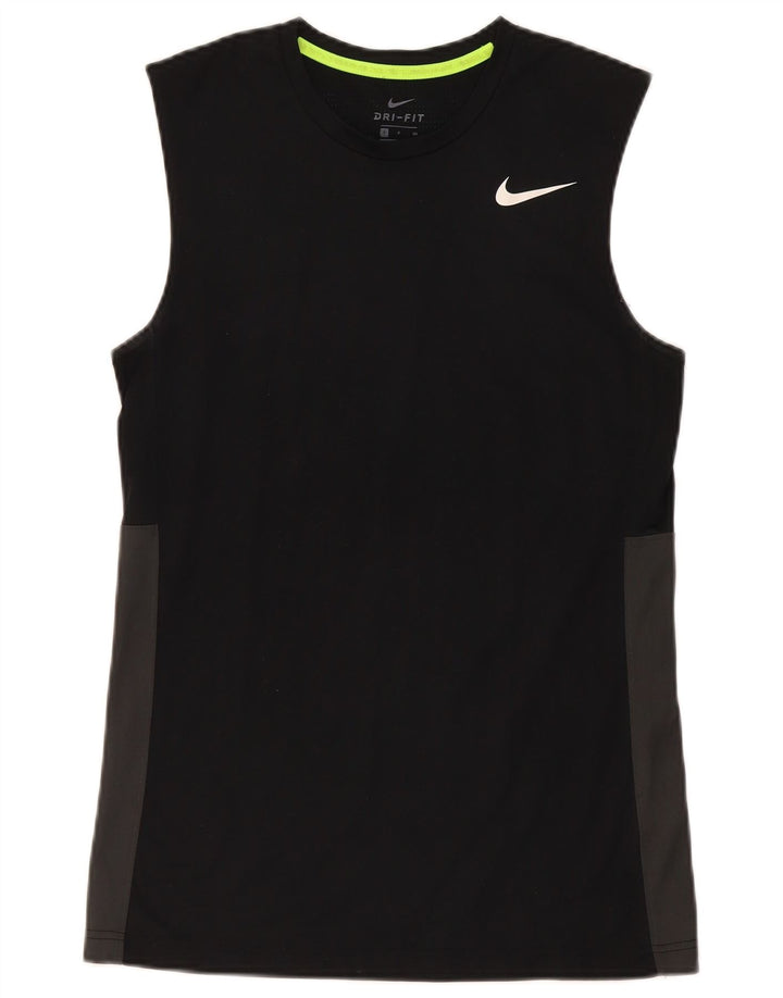 Canotta Nike Dri Fit da uomo Small Black Colourblock