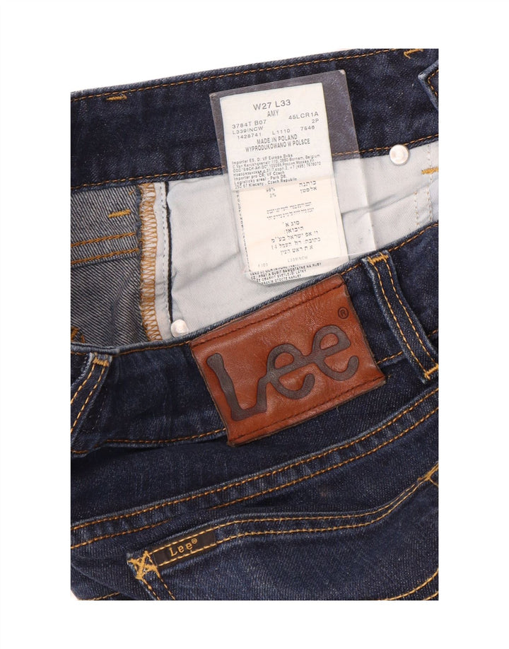 Jeans Lee Amy Slim da donna W27 L30 cotone blu navy