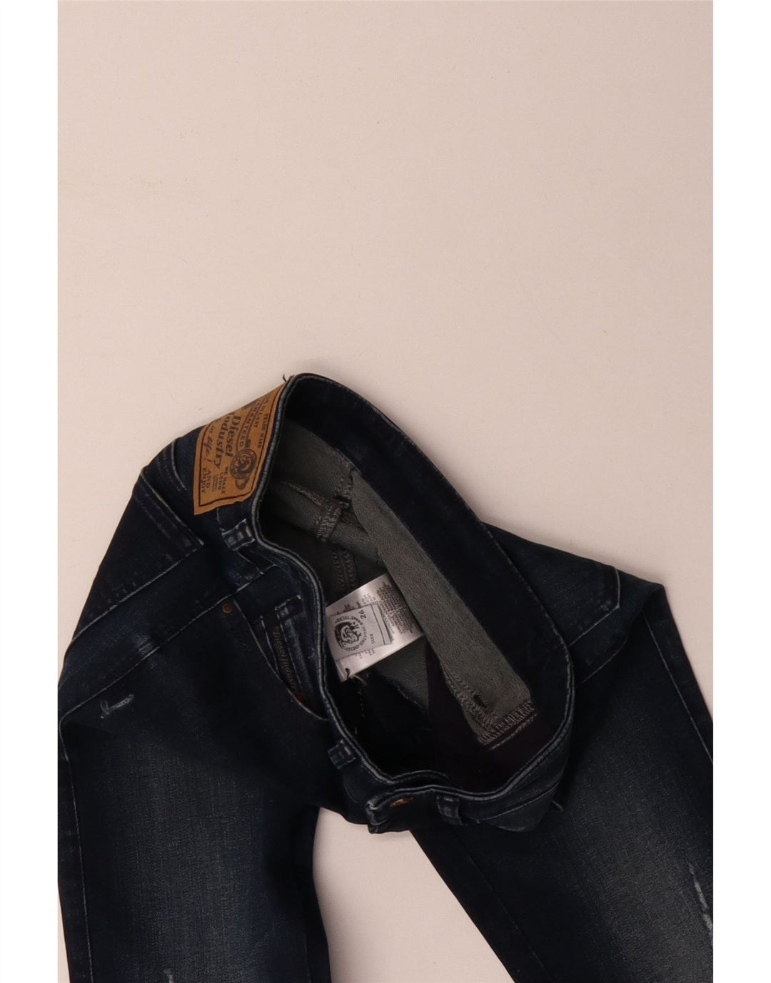 Jeans skinny effetto consumato da donna DIESEL W26 L29 cotone blu