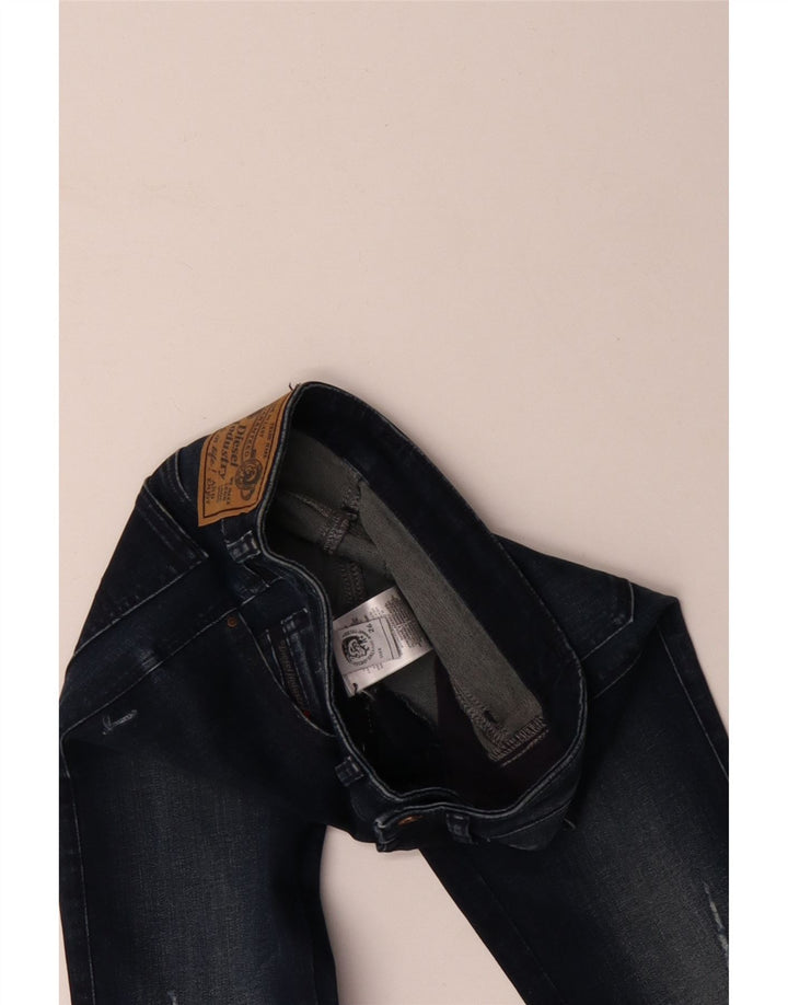 Jeans skinny effetto consumato da donna DIESEL W26 L29 cotone blu