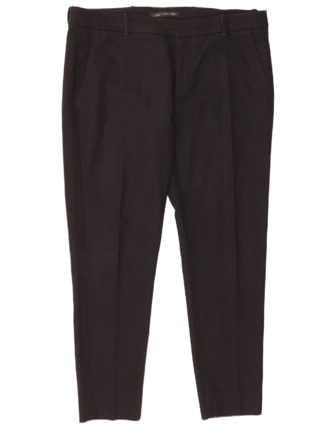 Pantaloni chino slim da donna Zara XL W32 L28 poliestere nero