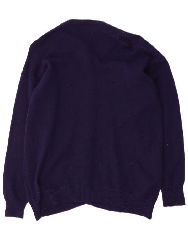 Maglione cardigan da donna St. Bernard UK 14/16 Grande blu navy a rombi/diamante
