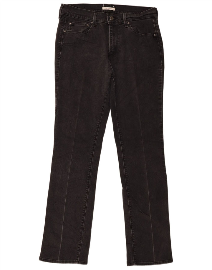 Jeans dritti Levi's 505 da donna W30 L32 cotone nero