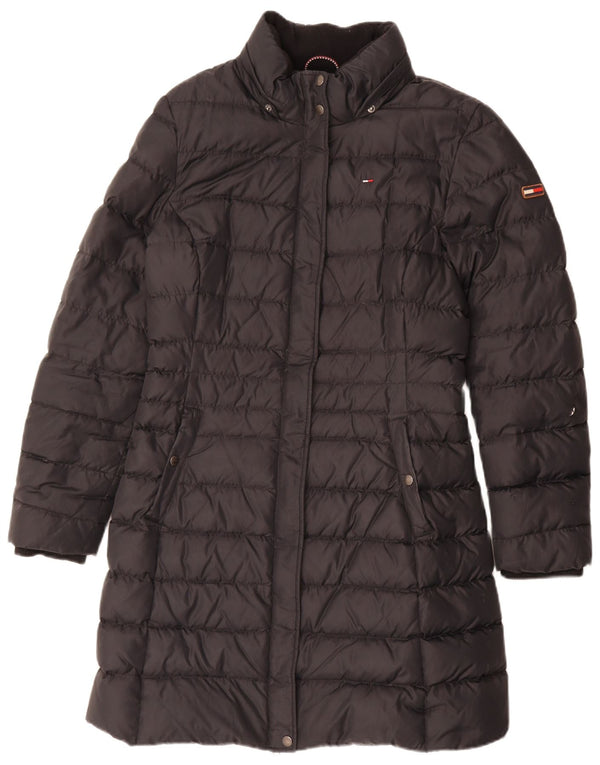 Cappotto imbottito da donna Tommy Hilfiger UK 16 grande poliestere nero