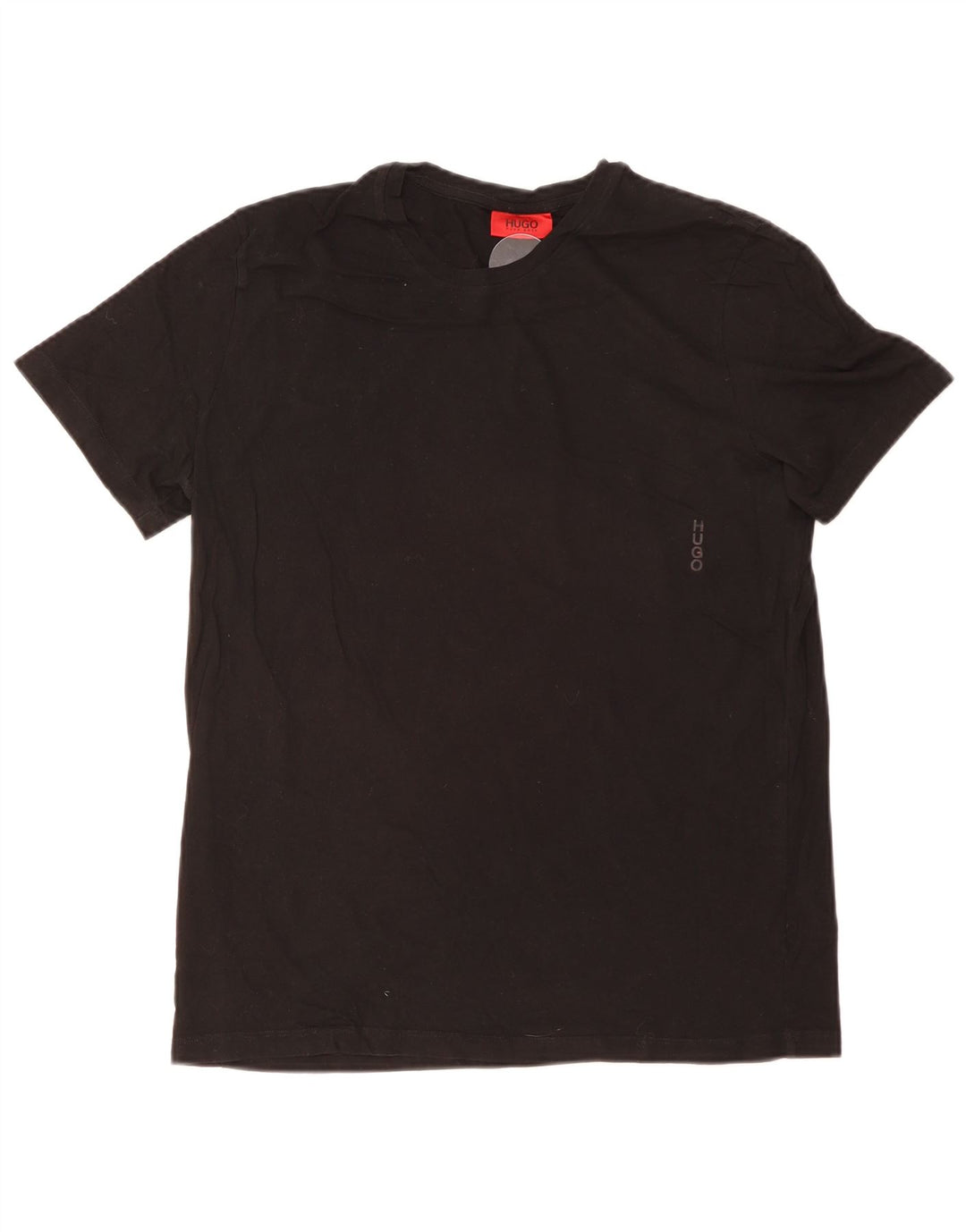 T-shirt da uomo Hugo Boss Top in cotone nero medio