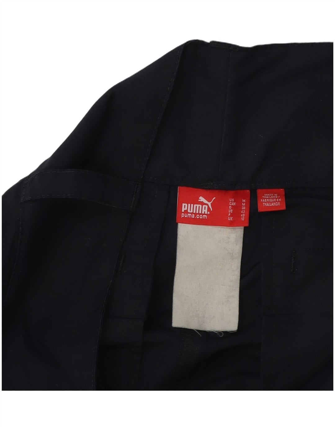 Pantaloni casual da jogging dritti da donna Puma UK 12 Medium W30 L3 Blu Navy