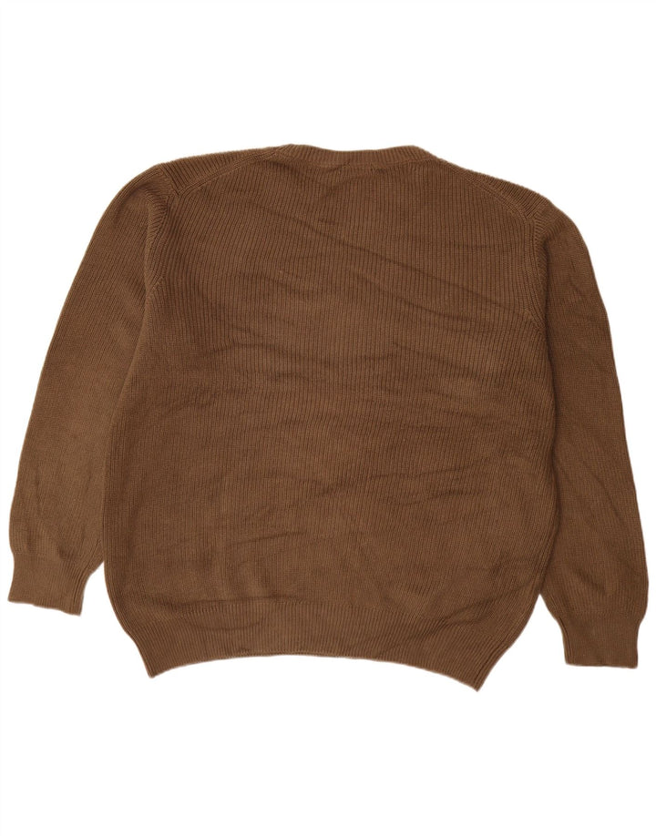 Maglione maglione girocollo da uomo Carrera 2XL cotone marrone