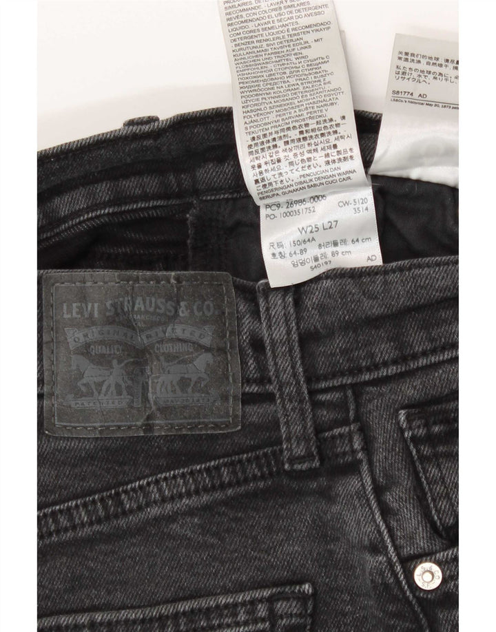Jeans affusolati da donna Levi's W25 L27 cotone grigio
