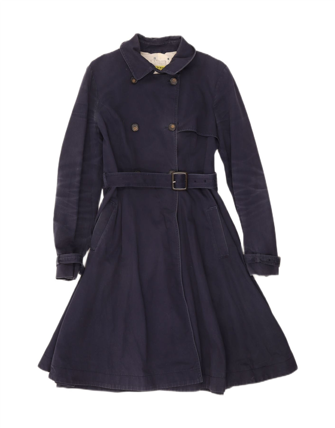 Trench da donna Hobbs UK 12 cotone medio blu navy