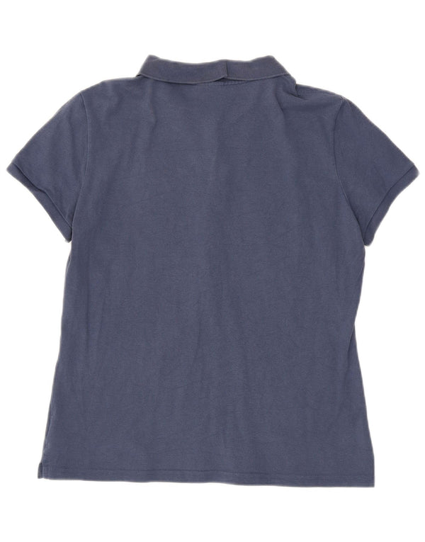 Polo da donna Lacoste taglia 46 XL in cotone blu navy