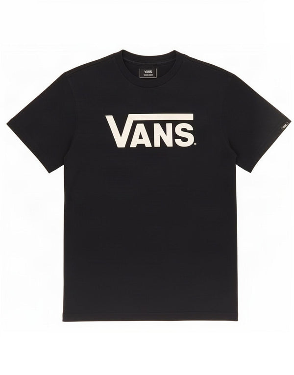 Vans Mens Classic Fit Graphic T-Shirt Top Small Black Cotton