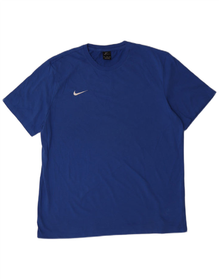 T-shirt Nike Dri Fit da uomo Top 2XL in cotone blu
