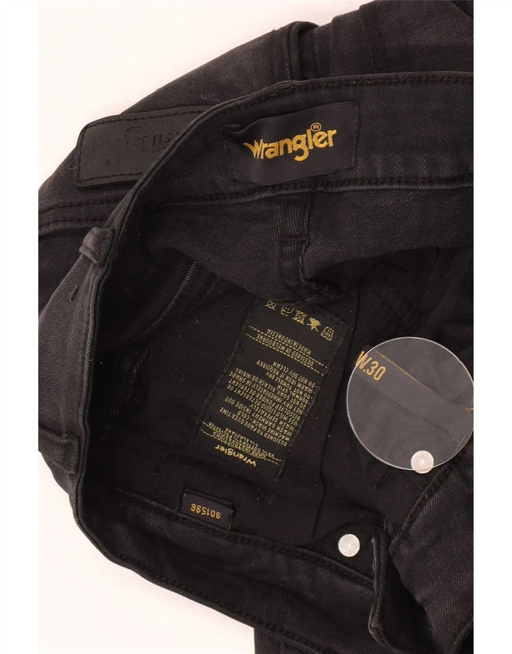 Jeans slim invecchiati da donna Wrangler W30 L26 cotone nero