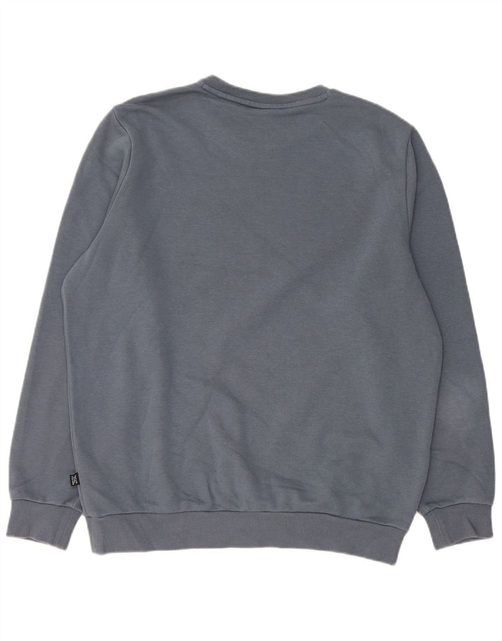 Felpa PUMA da uomo in cotone grigio medio