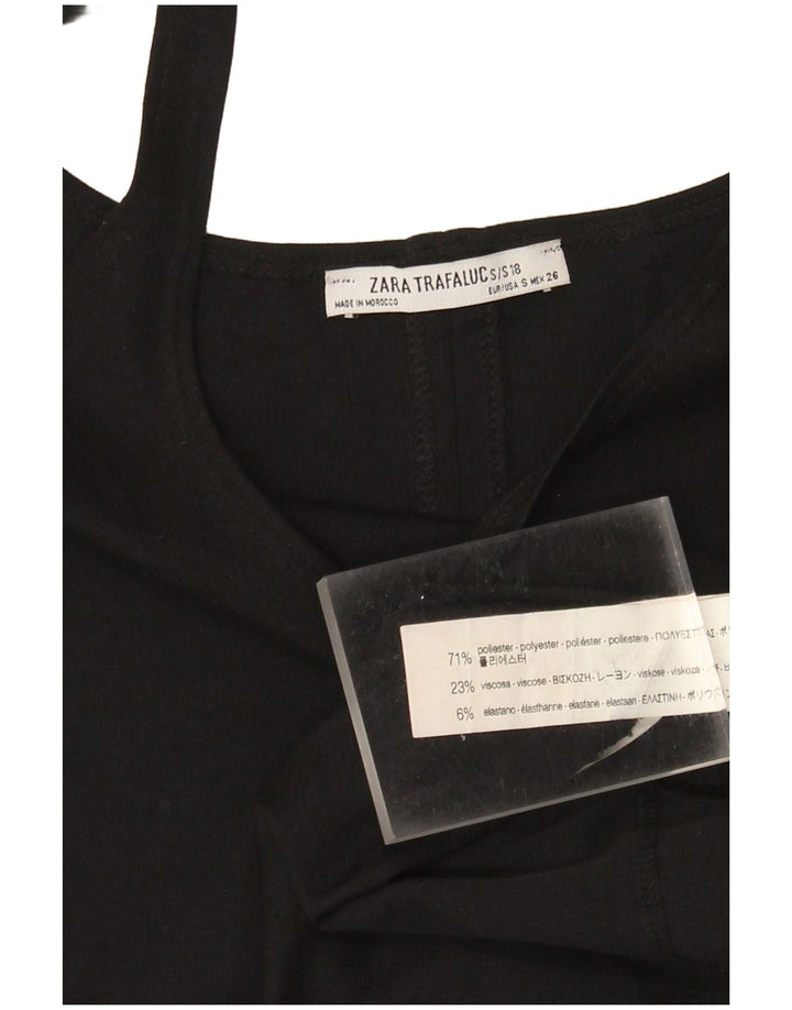Abito aderente senza maniche da donna Zara UK 8 piccolo nero