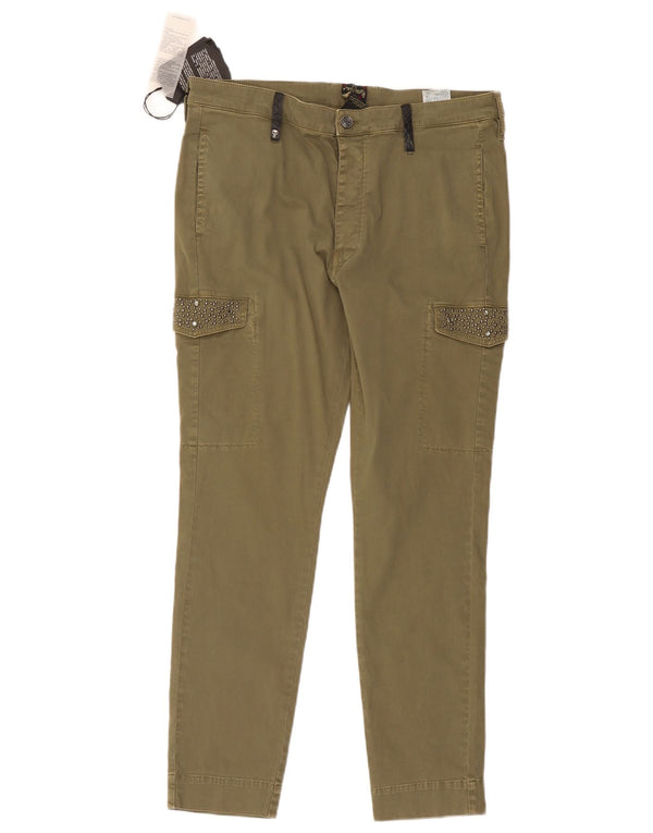 Pantaloni cargo skinny da donna RA-RE W31 L27 cotone kaki
