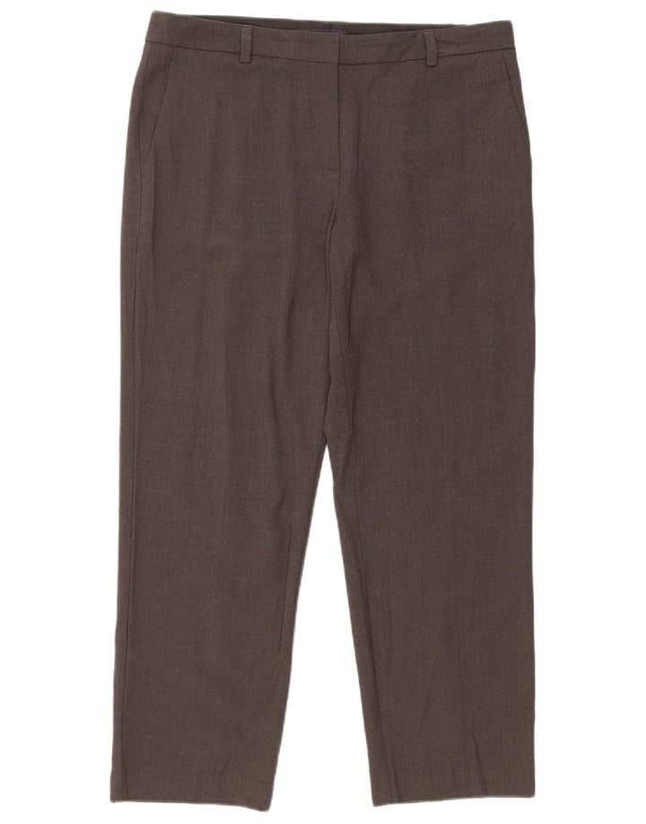 Pantaloni corti dritti da donna Marks & Spencer W34 L26 Grigi