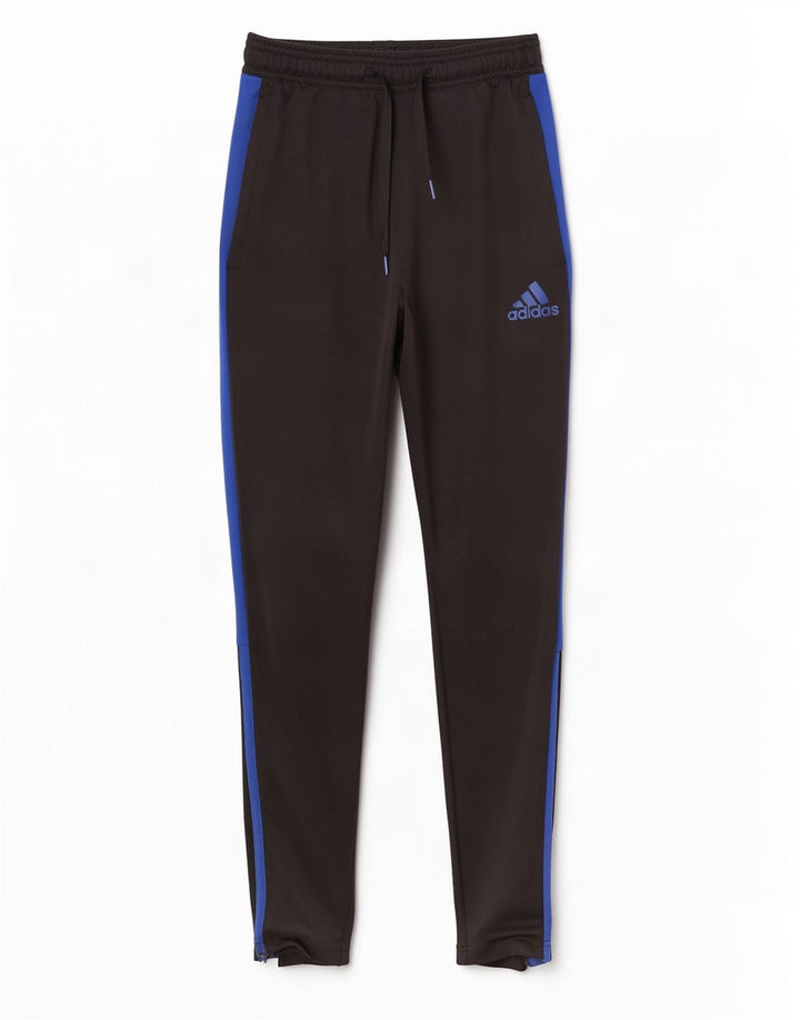 Pantaloni da tuta Adidas Aeroready da uomo piccoli in poliestere color block nero