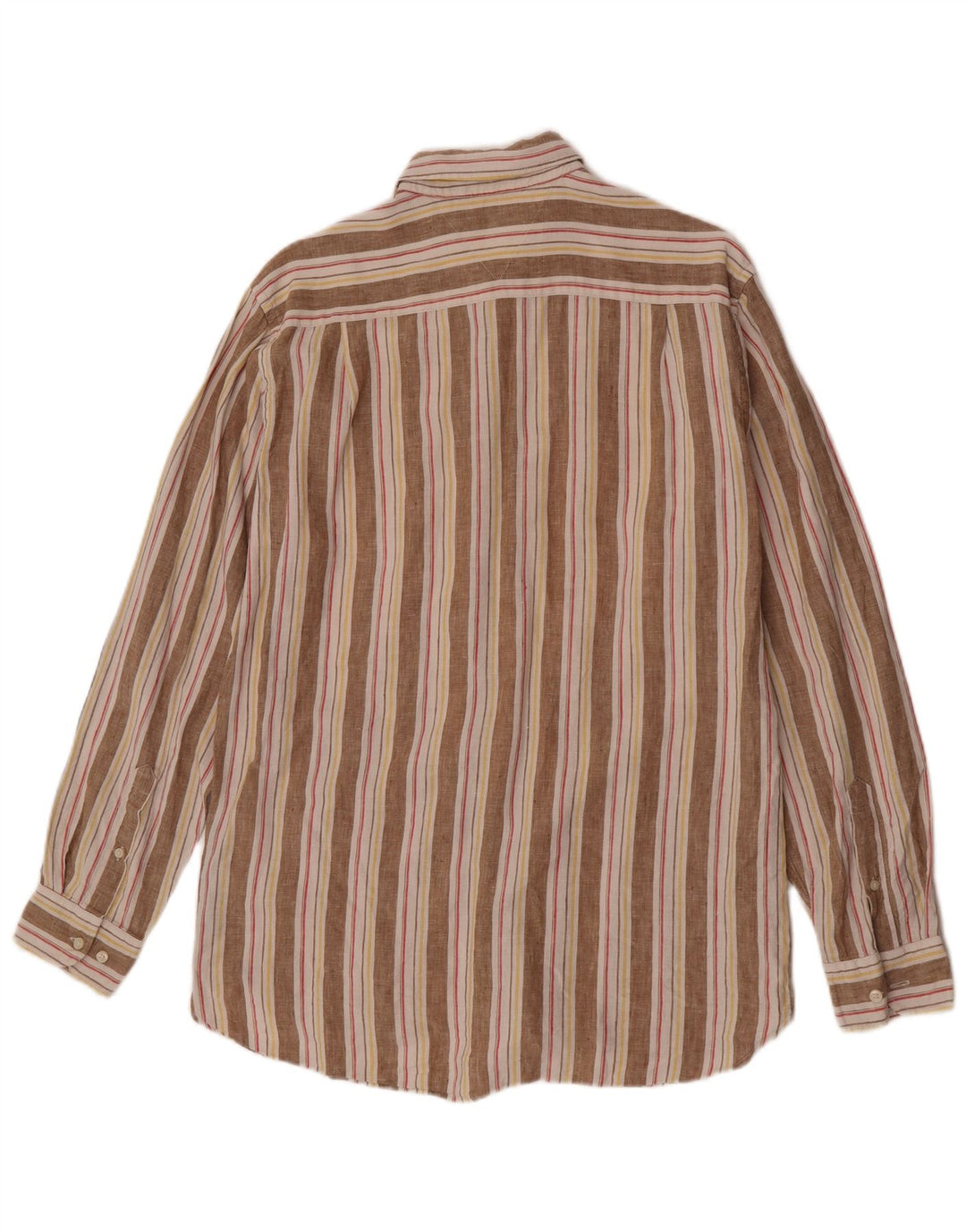 Camicia da uomo Tommy Hilfiger Lino a righe beige medio