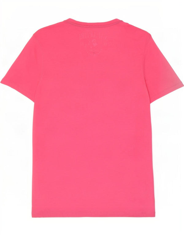 T-shirt grafica da uomo Napapijri Top grande rosa