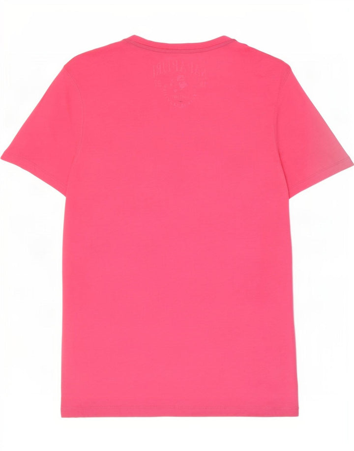 T-shirt grafica da uomo Napapijri Top grande rosa