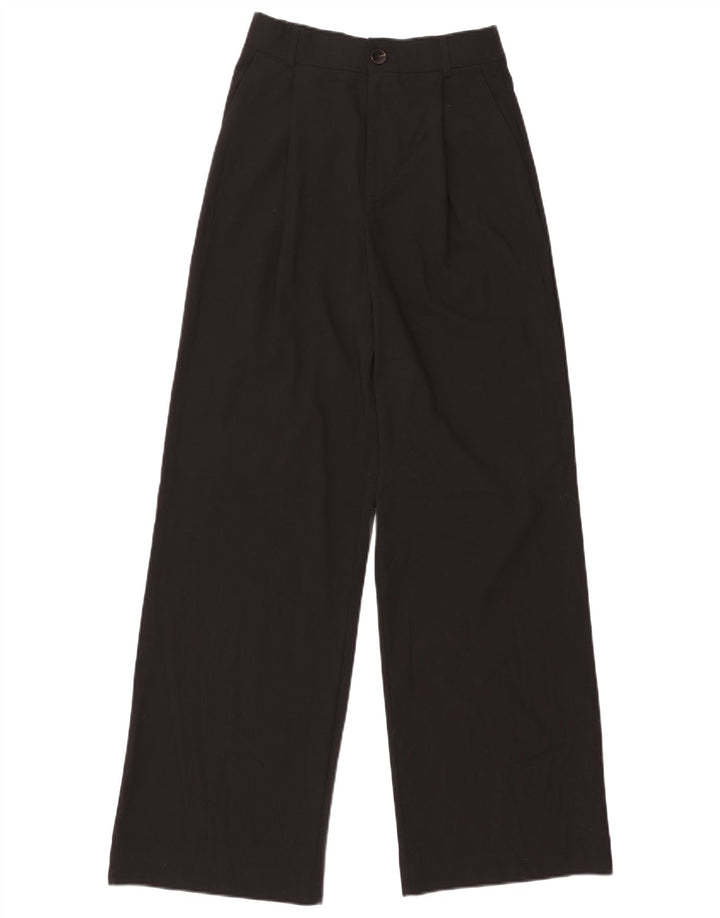 Pantaloni chino con pegging da donna Zara piccoli W26 L31 poliestere nero