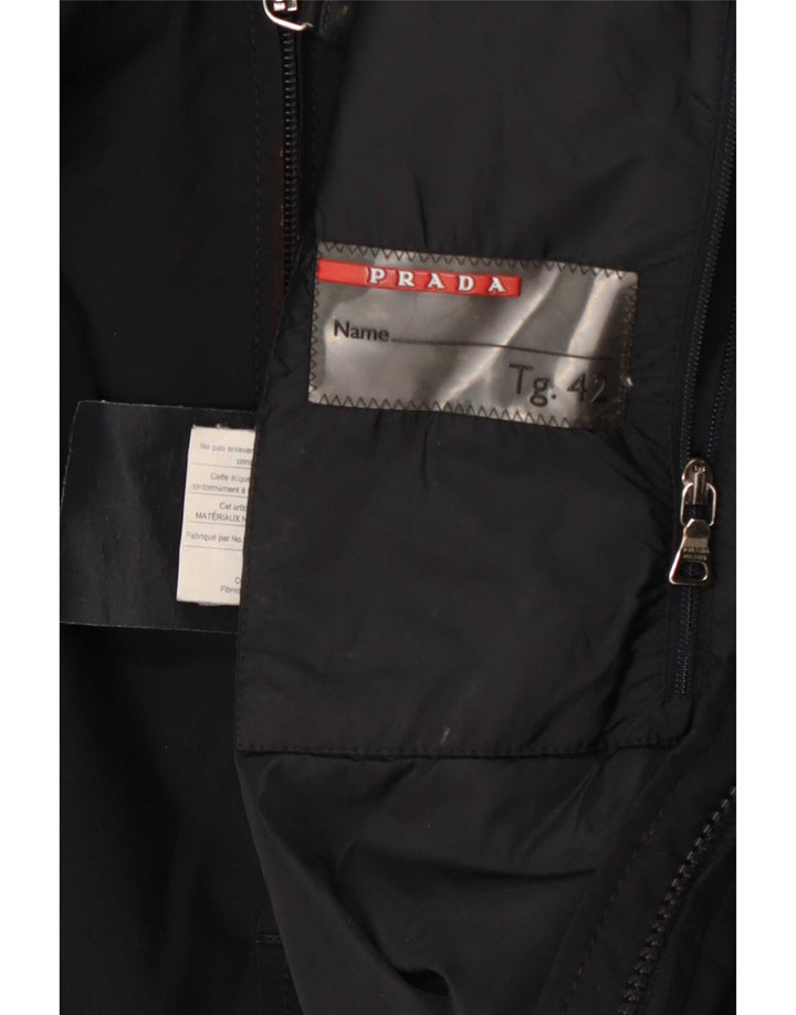 Cappotto Imbottito Donna Prada IT 42 Medio Nero Poliestere