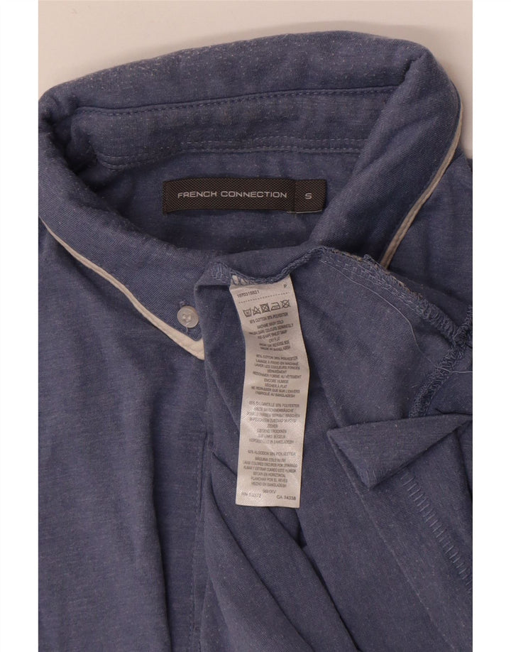 Polo da uomo French Connection piccola in cotone blu