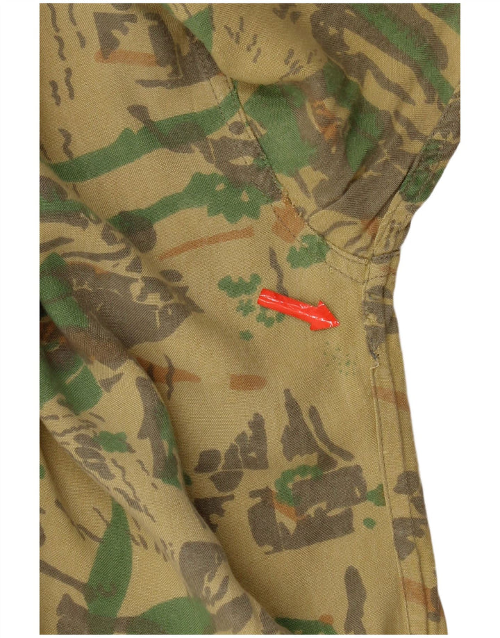 Camicia Ozone Uomo Fantasia Astratta Viscosa Media Gialla