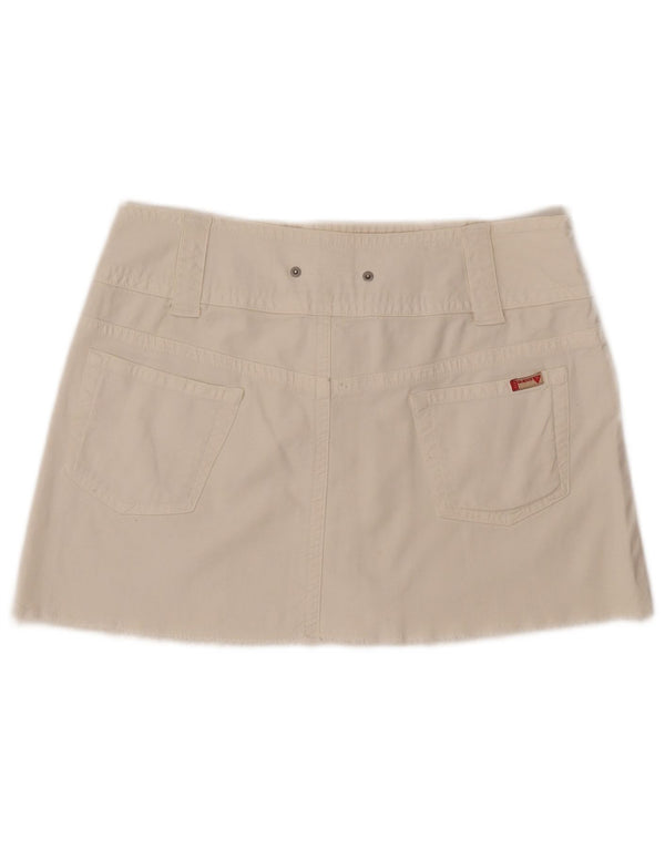 Guess Minigonna in denim da donna media W32 bianca