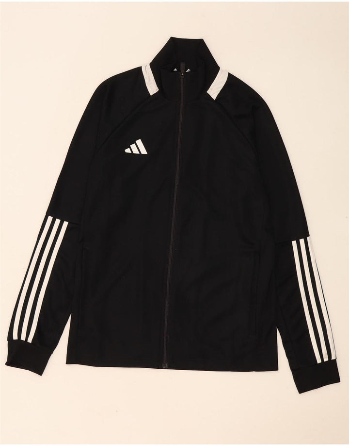 Giacca superiore della tuta da uomo Adidas Aeroready media poliestere nero
