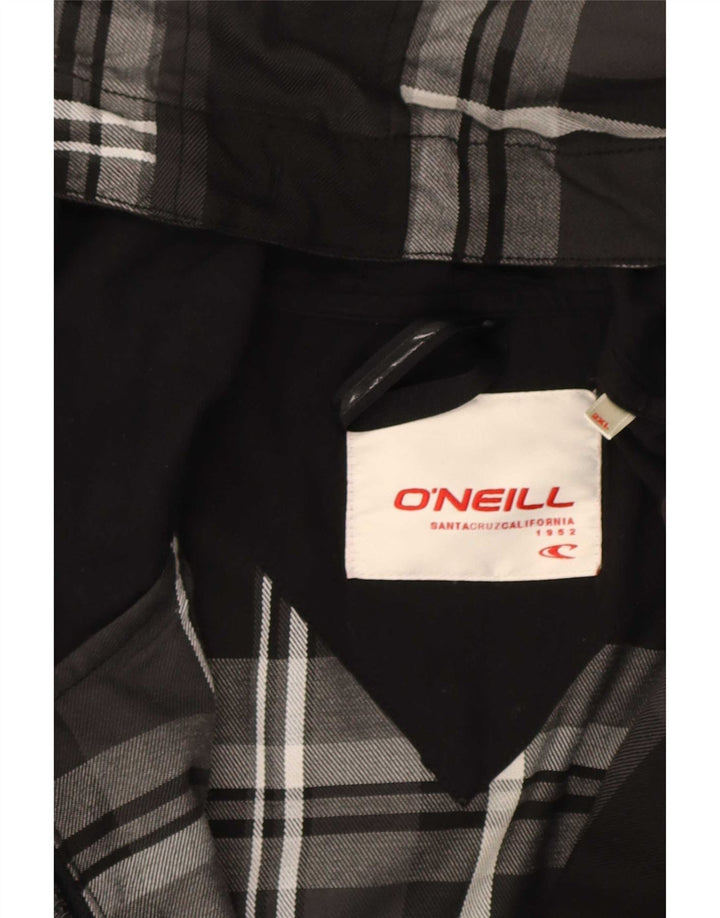 Giubbotto bomber con cappuccio da uomo O'Neill UK 46 2XL Poliestere a quadri nero