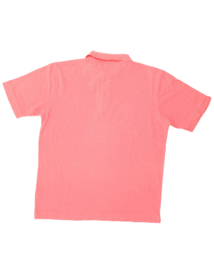 Polo da uomo Henry Cottons grande in cotone rosa