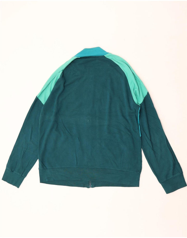 Giacca da tuta da uomo Dkny in cotone color block verde medio
